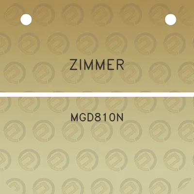 zimmer-mgd810n