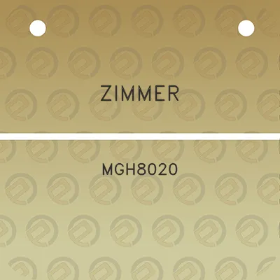 zimmer-mgh8020