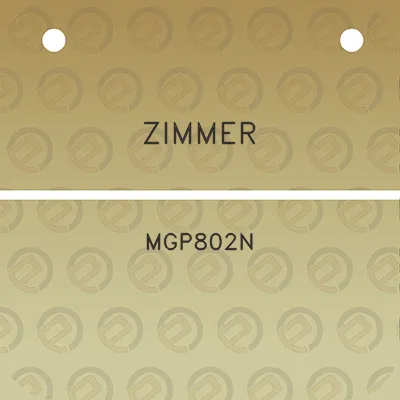 zimmer-mgp802n