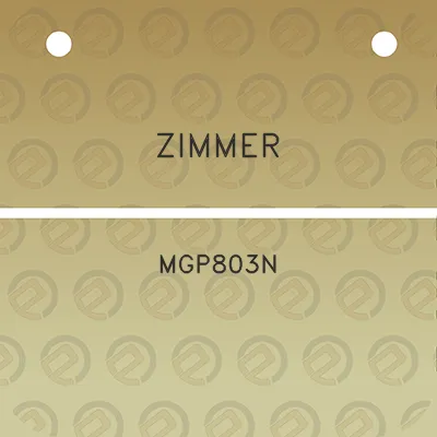 zimmer-mgp803n