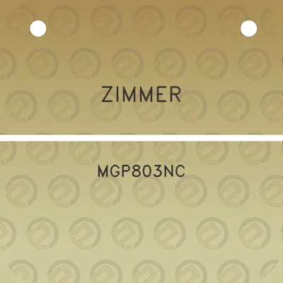 zimmer-mgp803nc