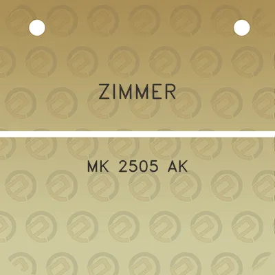 zimmer-mk-2505-ak