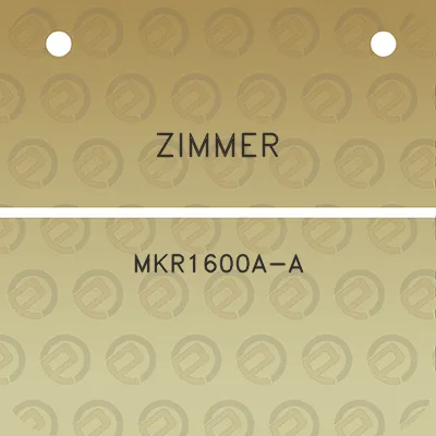 zimmer-mkr1600a-a