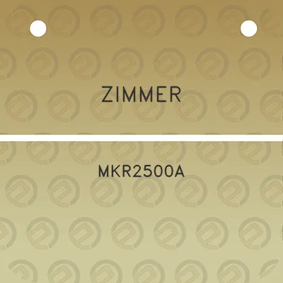 zimmer-mkr2500a