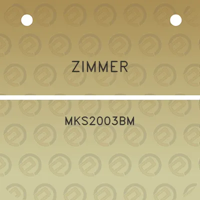 zimmer-mks2003bm