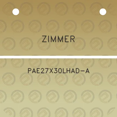 zimmer-pae27x30lhad-a