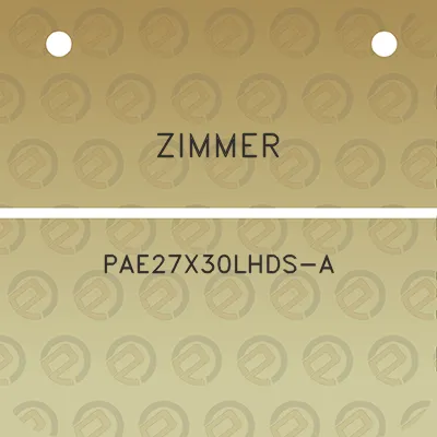 zimmer-pae27x30lhds-a