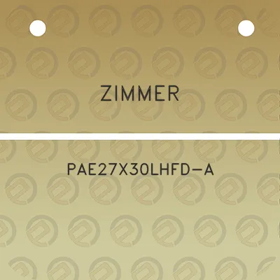 zimmer-pae27x30lhfd-a