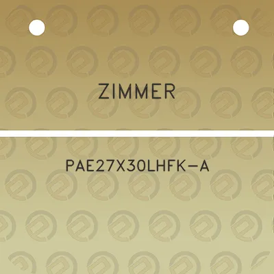 zimmer-pae27x30lhfk-a