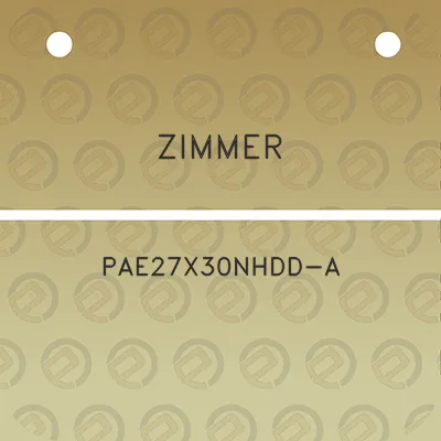 zimmer-pae27x30nhdd-a