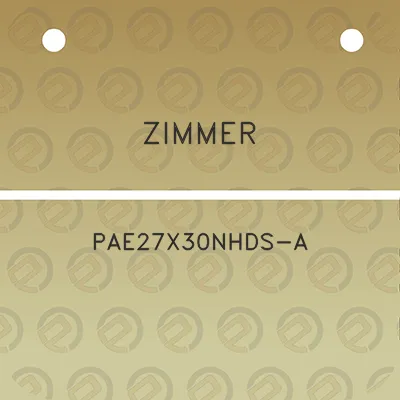 zimmer-pae27x30nhds-a