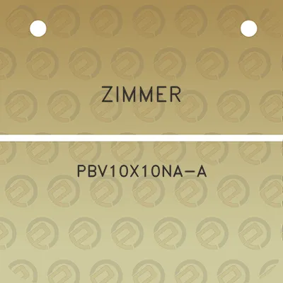 zimmer-pbv10x10na-a