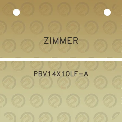 zimmer-pbv14x10lf-a