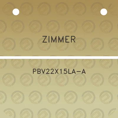 zimmer-pbv22x15la-a