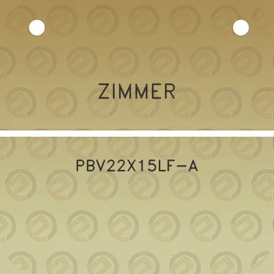 zimmer-pbv22x15lf-a