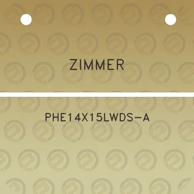 zimmer-phe14x15lwds-a