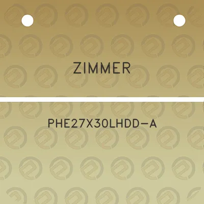 zimmer-phe27x30lhdd-a