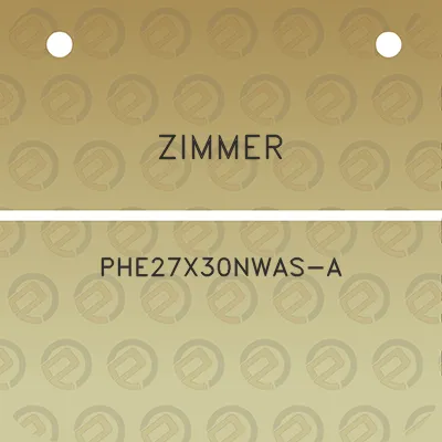 zimmer-phe27x30nwas-a