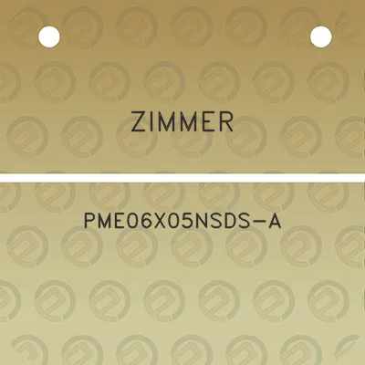 zimmer-pme06x05nsds-a