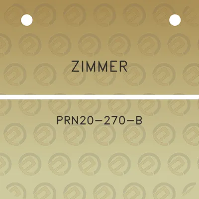 zimmer-prn20-270-b