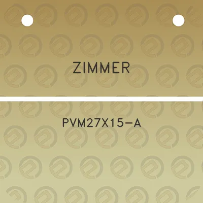 zimmer-pvm27x15-a