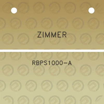 zimmer-rbps1000-a