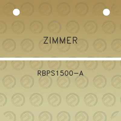 zimmer-rbps1500-a