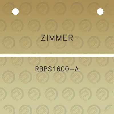 zimmer-rbps1600-a