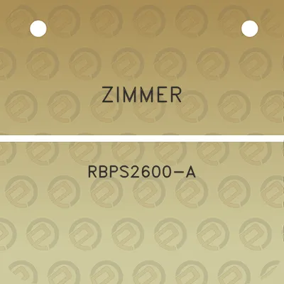 zimmer-rbps2600-a