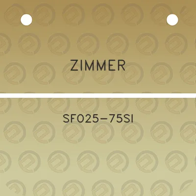 zimmer-sfo25-75si