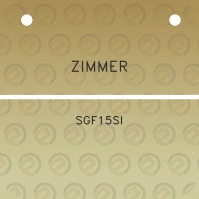 zimmer-sgf15si