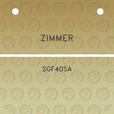 zimmer-sgf40sa