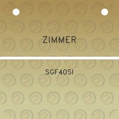 zimmer-sgf40si