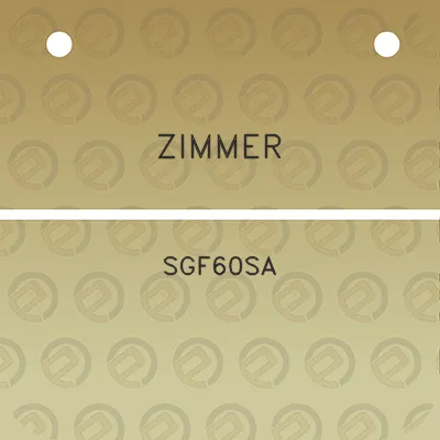 zimmer-sgf60sa