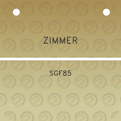 zimmer-sgf85