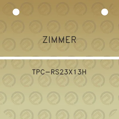 zimmer-tpc-rs23x13h