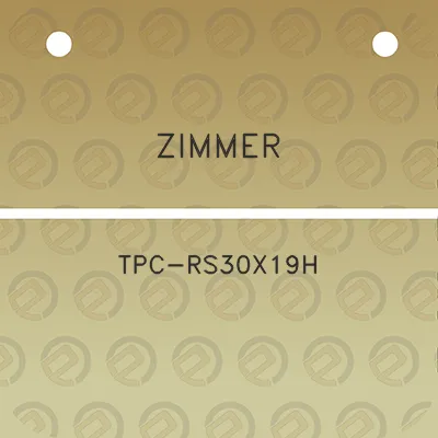 zimmer-tpc-rs30x19h