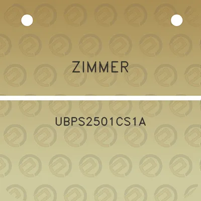 zimmer-ubps2501cs1a