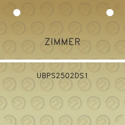 zimmer-ubps2502ds1