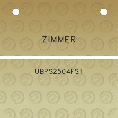 zimmer-ubps2504fs1