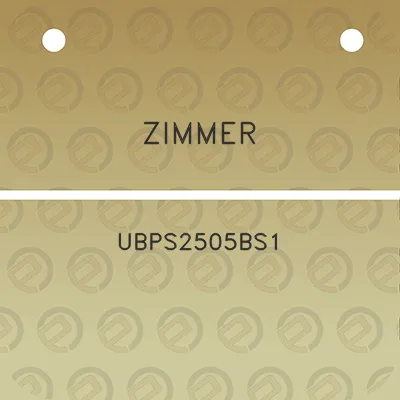 zimmer-ubps2505bs1