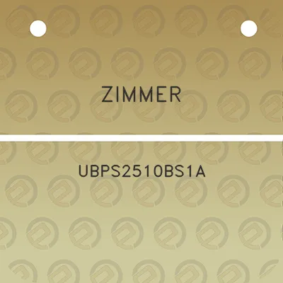 zimmer-ubps2510bs1a