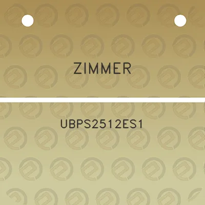 zimmer-ubps2512es1