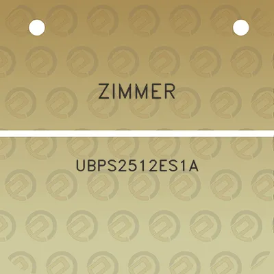 zimmer-ubps2512es1a