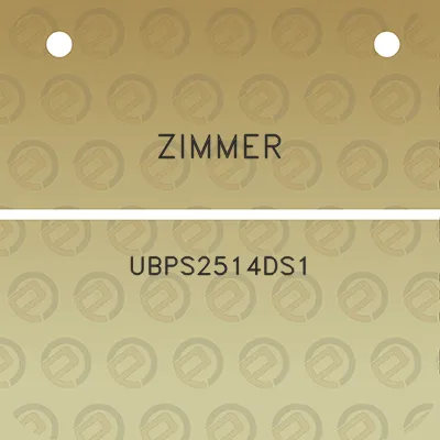 zimmer-ubps2514ds1