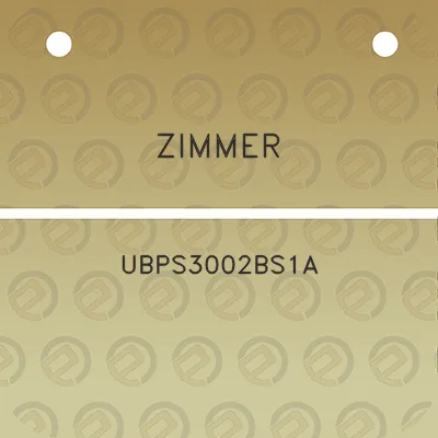 zimmer-ubps3002bs1a