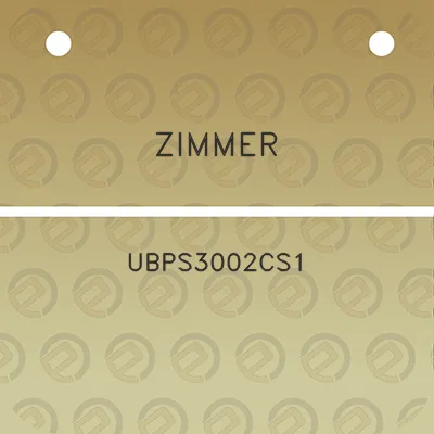 zimmer-ubps3002cs1