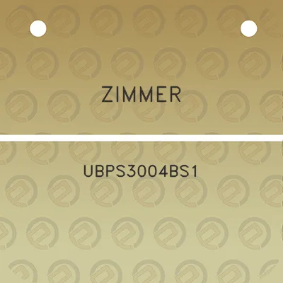 zimmer-ubps3004bs1