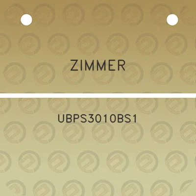 zimmer-ubps3010bs1