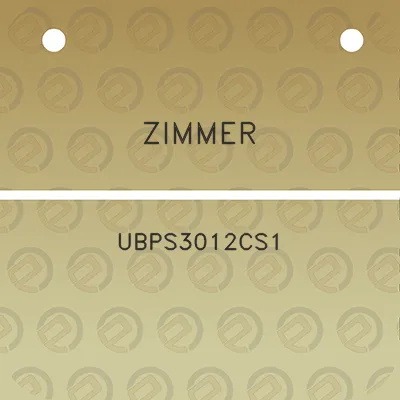 zimmer-ubps3012cs1